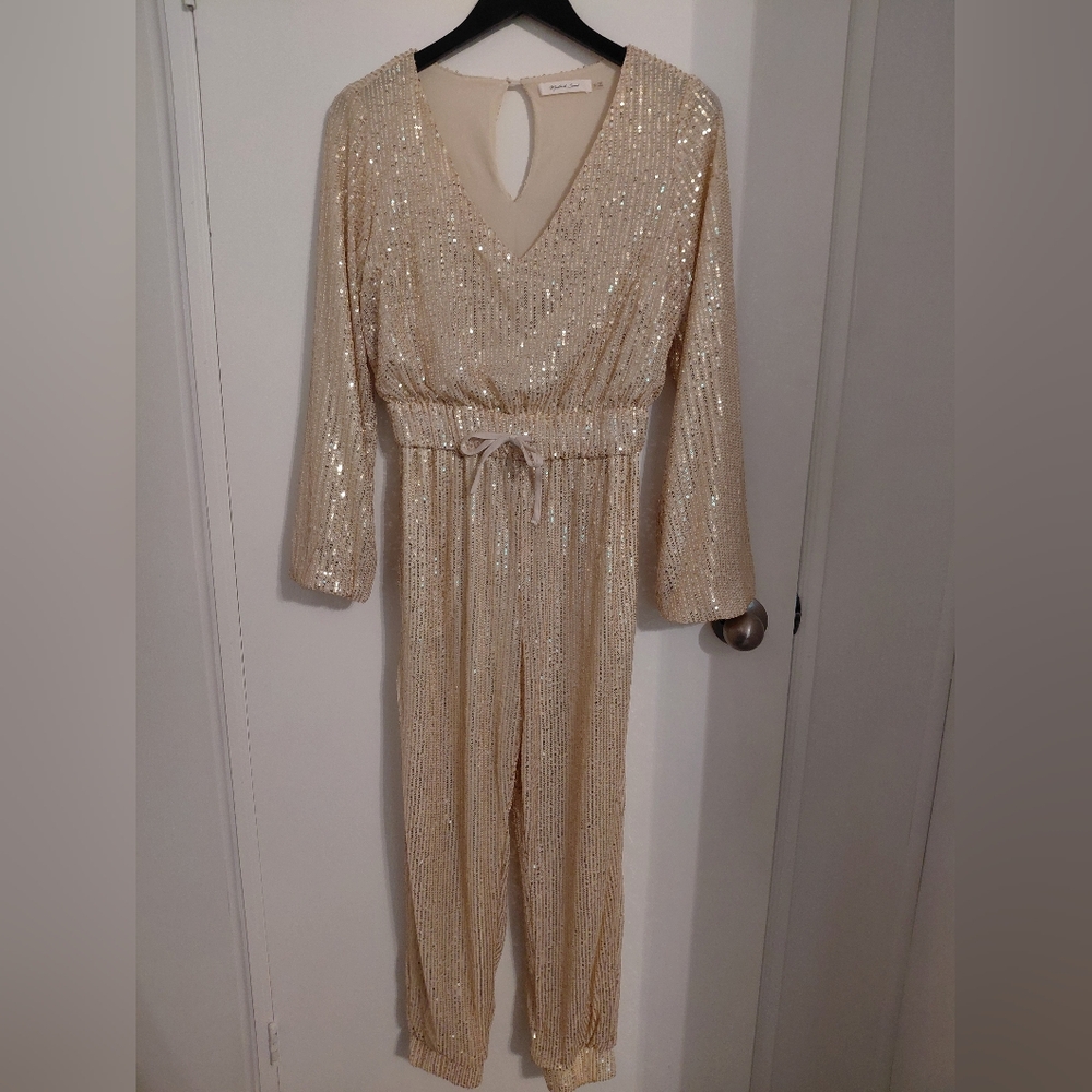 Gold Sequin Jumpsuit